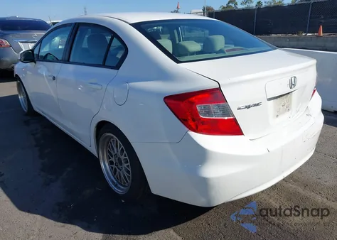 2012 Honda Civic Ex z USA, uszkodzony, nr VIN 2HGFB2F85CH594700